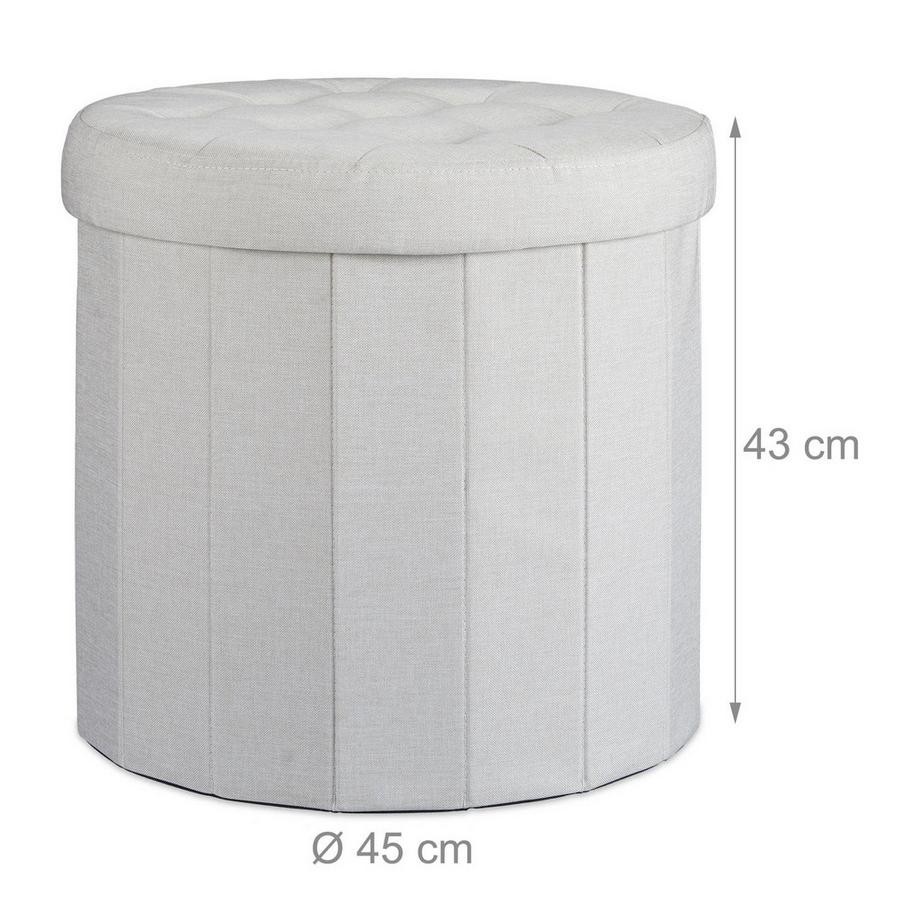 B2X Hocker mit Stauraum Größe L rund  