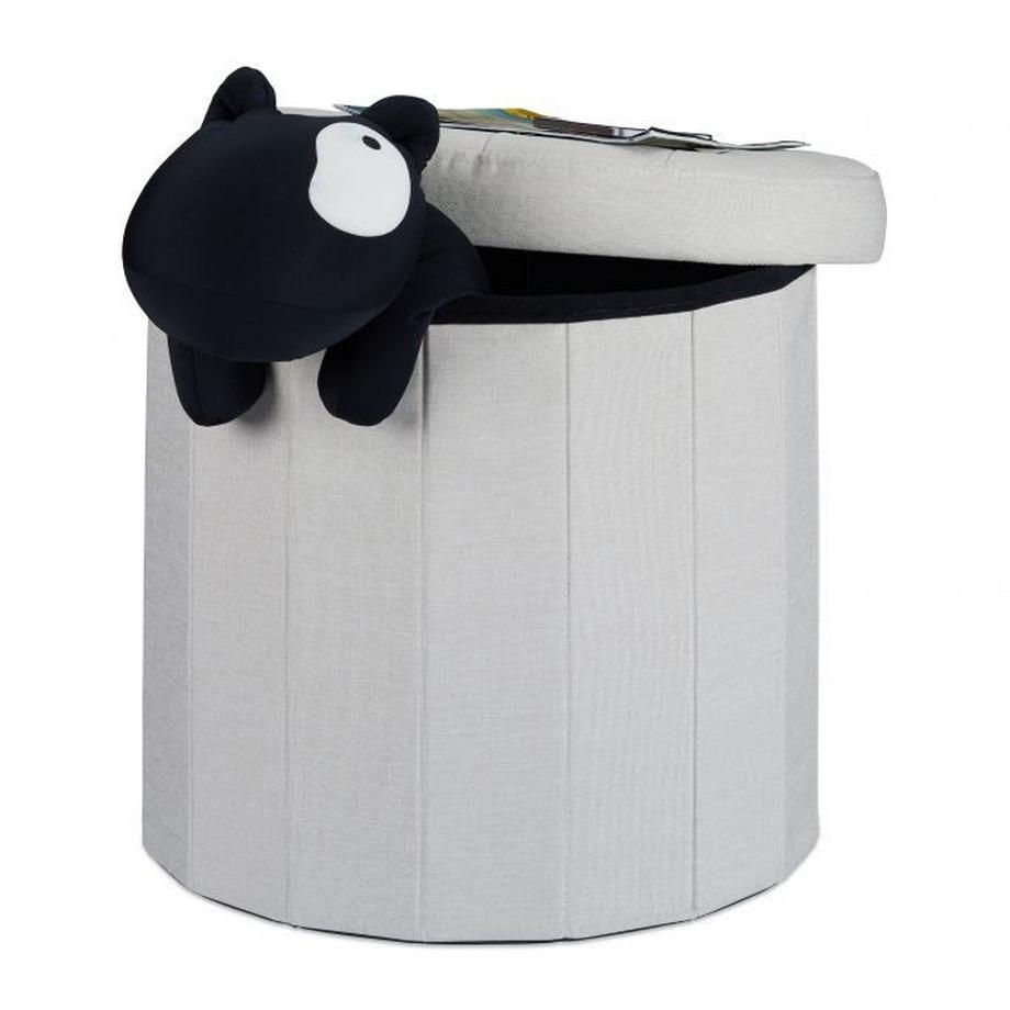 Hocker mit Stauraum Größe L rund