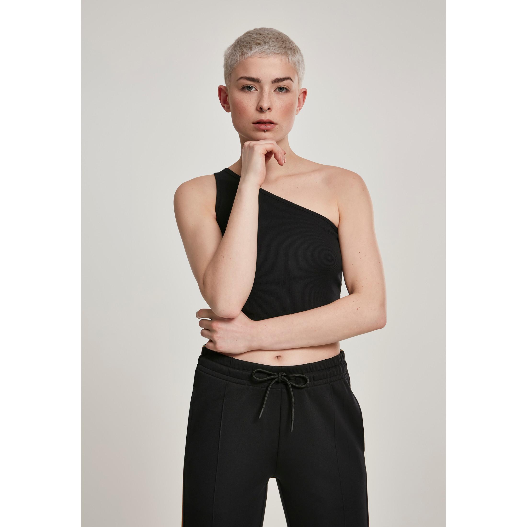 URBAN CLASSICS  crop top urban classic asym 