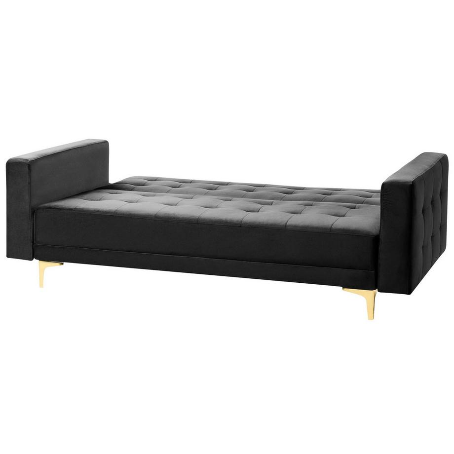 Beliani Canapé 3 places en Velours Moderne ABERDEEN  