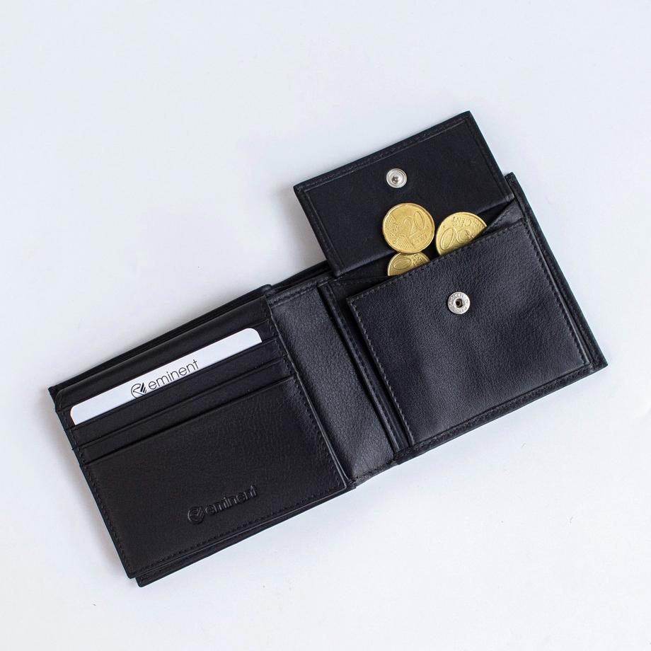 EMINENT Clapham Bifold Portefeuille Avec Volet Pour Cartes Rabattable  