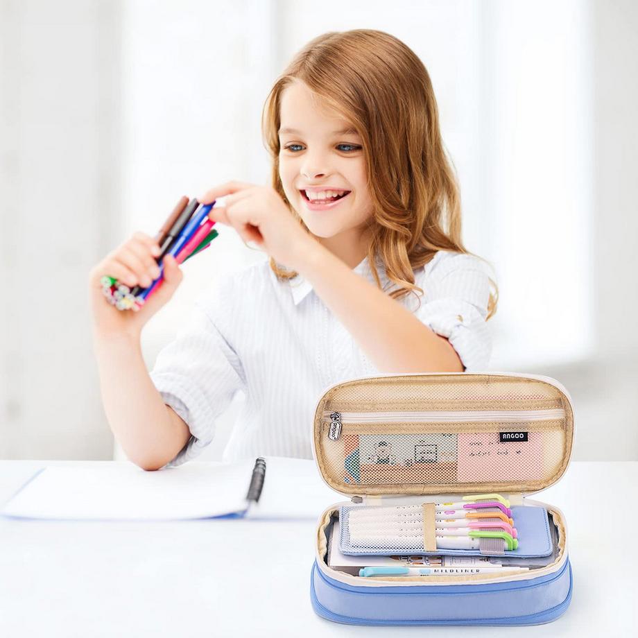 Only-bags.store  Federmäppchen groß für Schule & Büro 