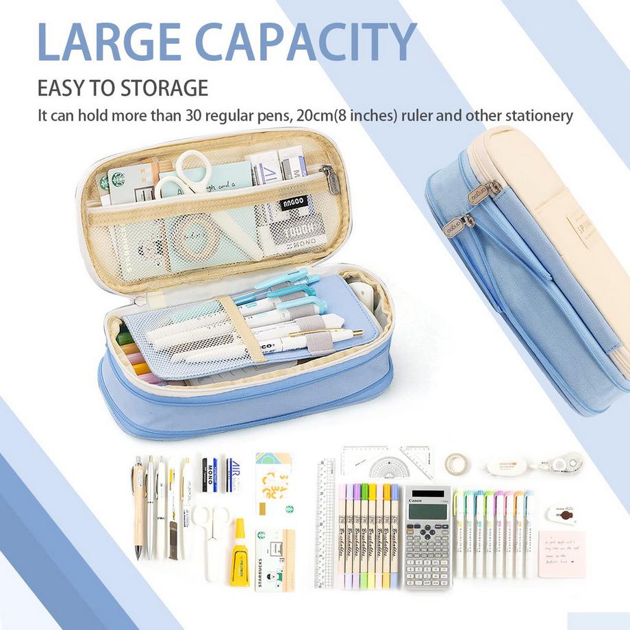 Only-bags.store  Federmäppchen groß für Schule & Büro 