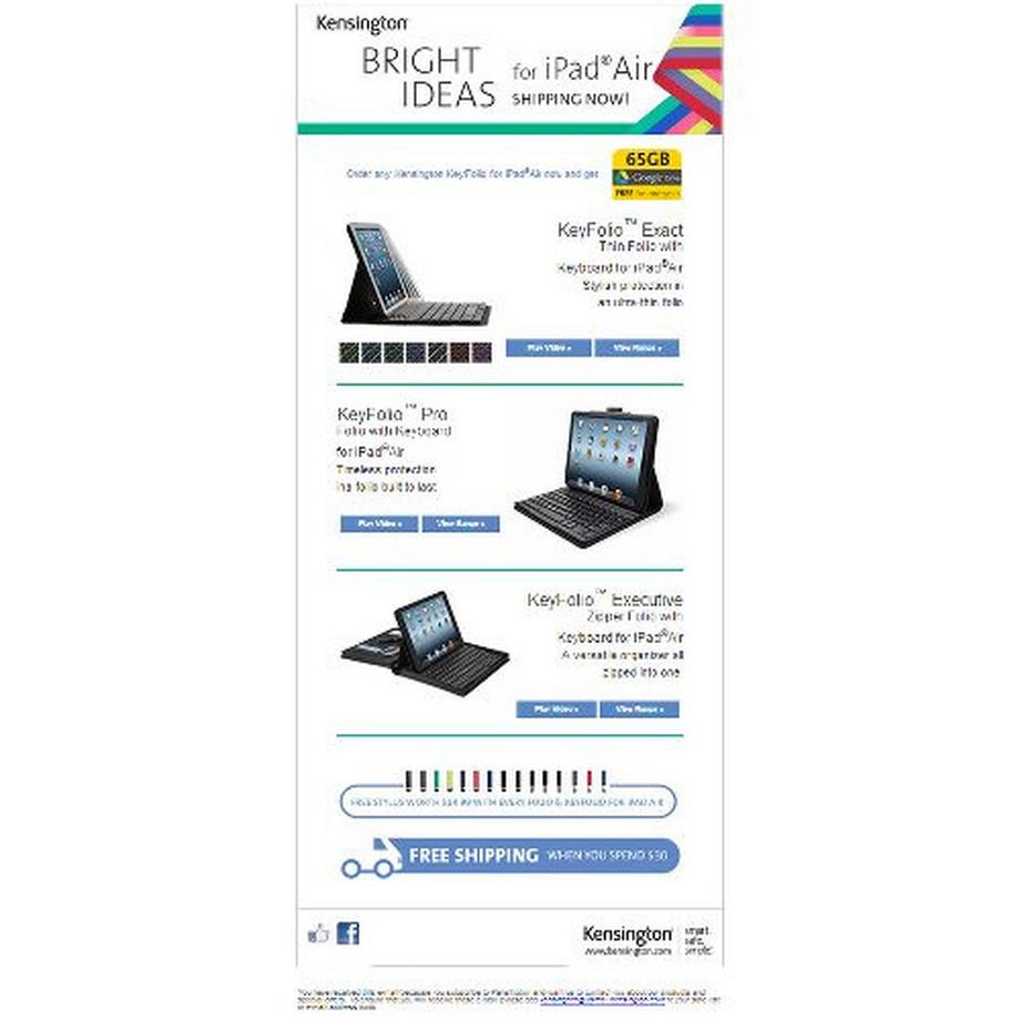 Kensington  Ci73 (Kabel, Schwarz) 