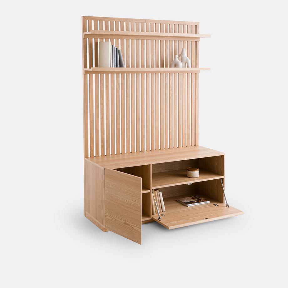 La Redoute Intérieurs Hifi TV-Möbel aus massiver Esche und Furnier  