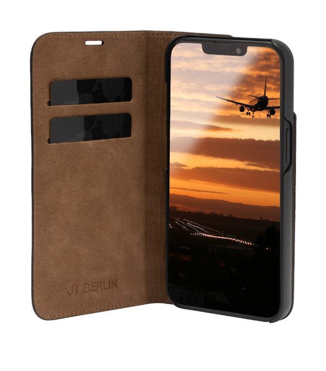 JT Berlin  iPhone 14 Pro Max - Jt Berlin Tegel Flip Case Schwarz 