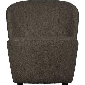 Fauteuil Lofty Bouclé marron