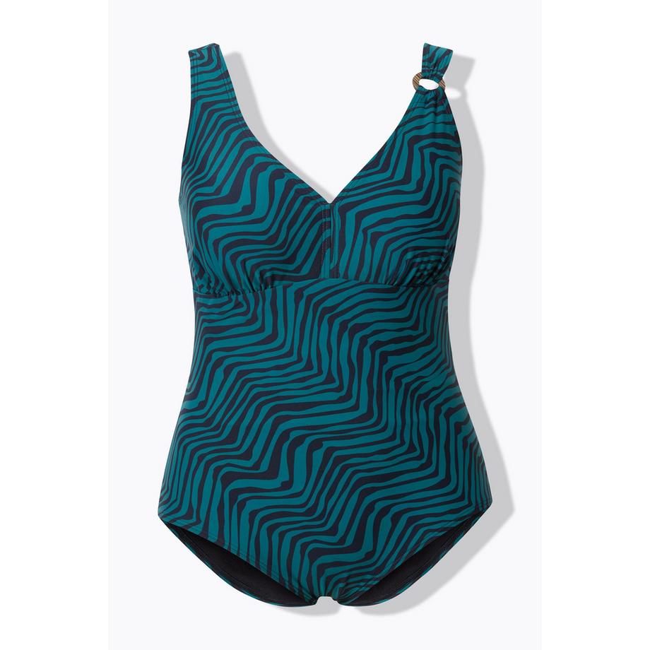 Ulla Popken Costume da bagno Fantasia a Spina di Pesce Anello Decorativo Coppe Morbide  