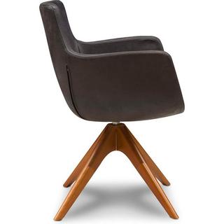 mutoni Armlehnstuhl Annabel Africa Superblack Sternfuss Holz  