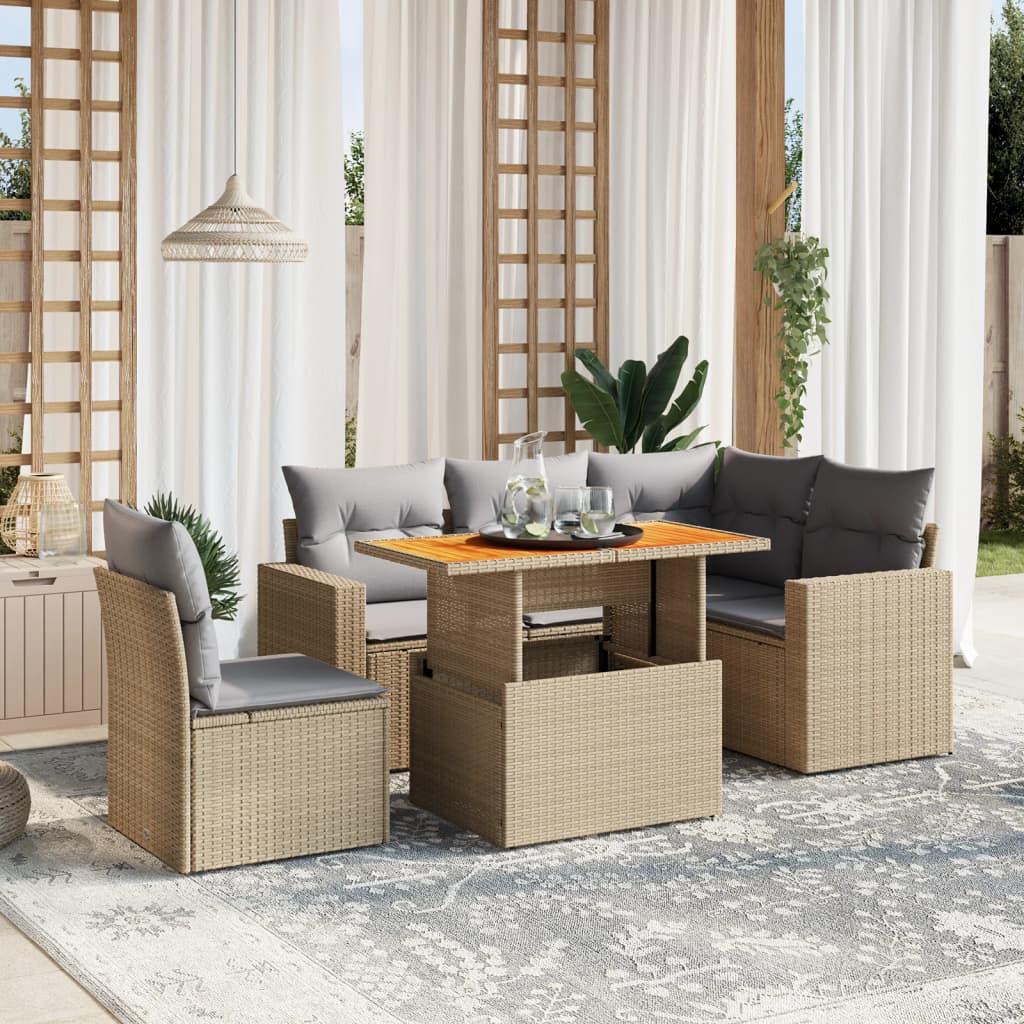 VidaXL Garten sofagarnitur poly-rattan  