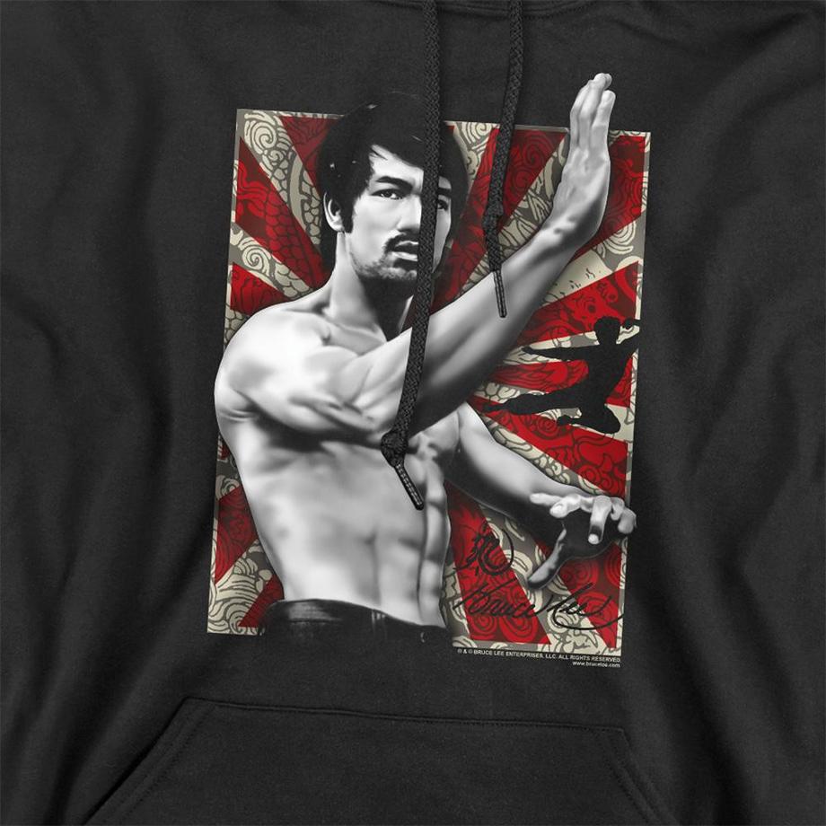 Bruce Lee Concentrate Felpa Con Cappuccio  