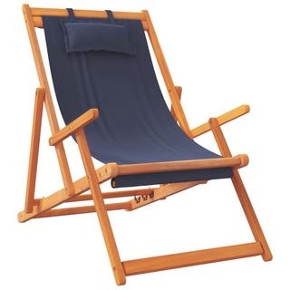 VidaXL Chaise de plage pliable tissu  