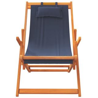 VidaXL Chaise de plage pliable tissu  