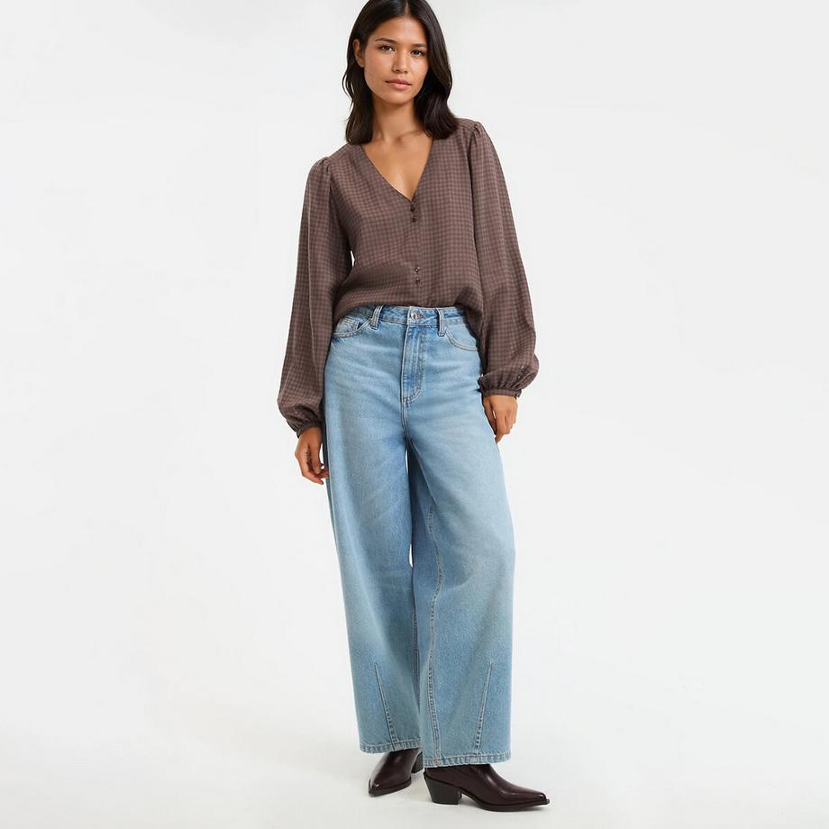 La Redoute Collections V-Ausschnitt Bluse  