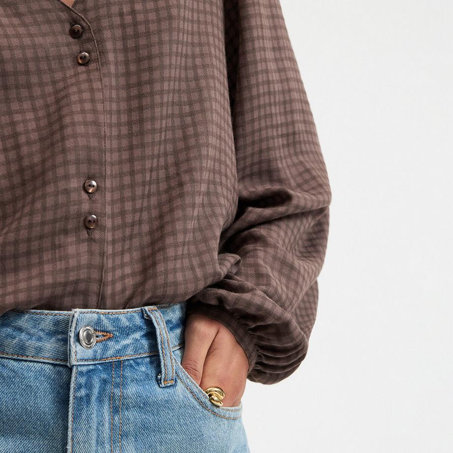 La Redoute Collections V-Ausschnitt Bluse  