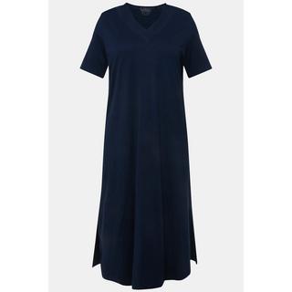 Ulla Popken Camicia da notte Ricami Traforati Scollo a V Mezza Manica  