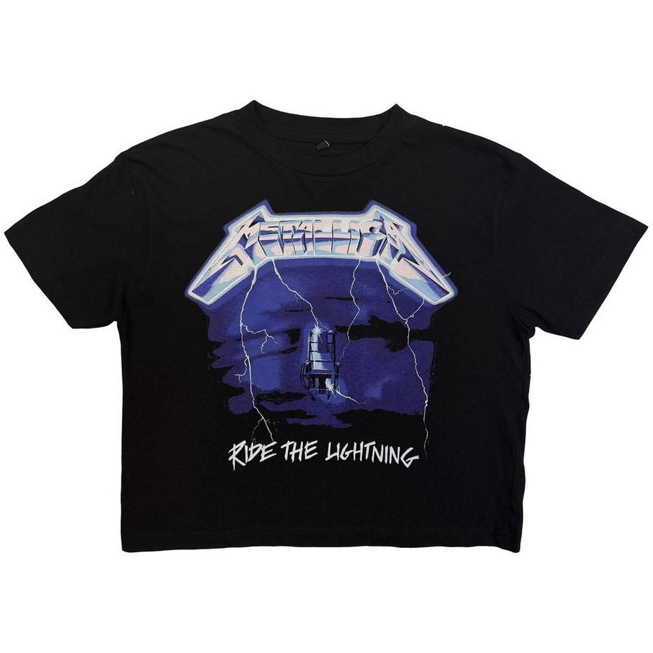 Haut Court motif/style Imprimé Au Dos Ride The Lightning