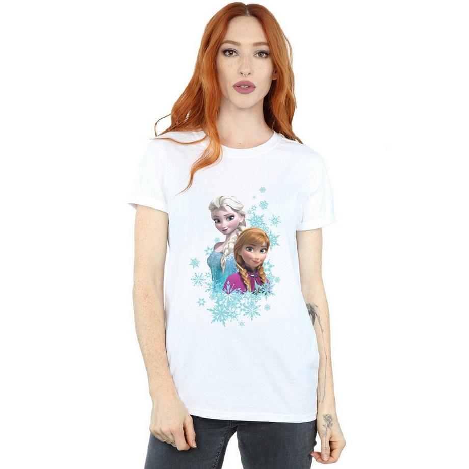 Disney Frozen Elsa et Anna T-Shirt Flocon de Neige  