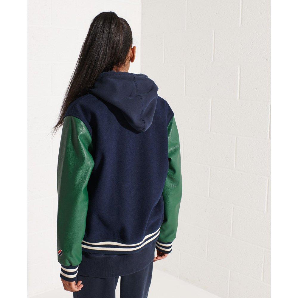 Superdry  blouson en laine style baseball universitaire 