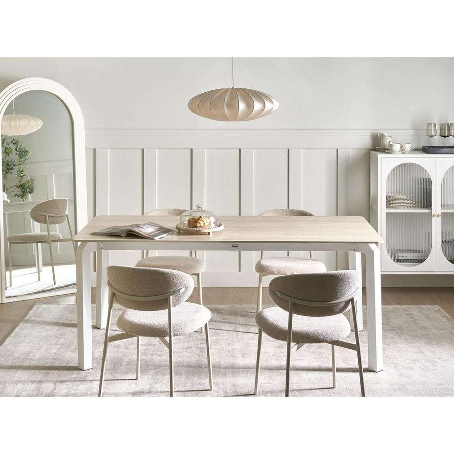 Beliani Tavolo da pranzo da giardino en Pietra sinterizzata Moderno FELETTO  