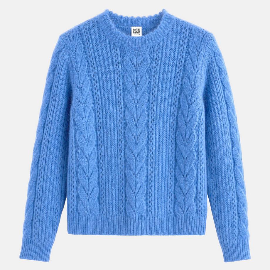 La Redoute Collections Pull en maille ajourée  