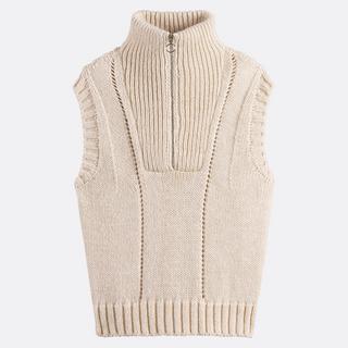 La Redoute Collections Ärmelloser Pullover mit Trucker Kragen  