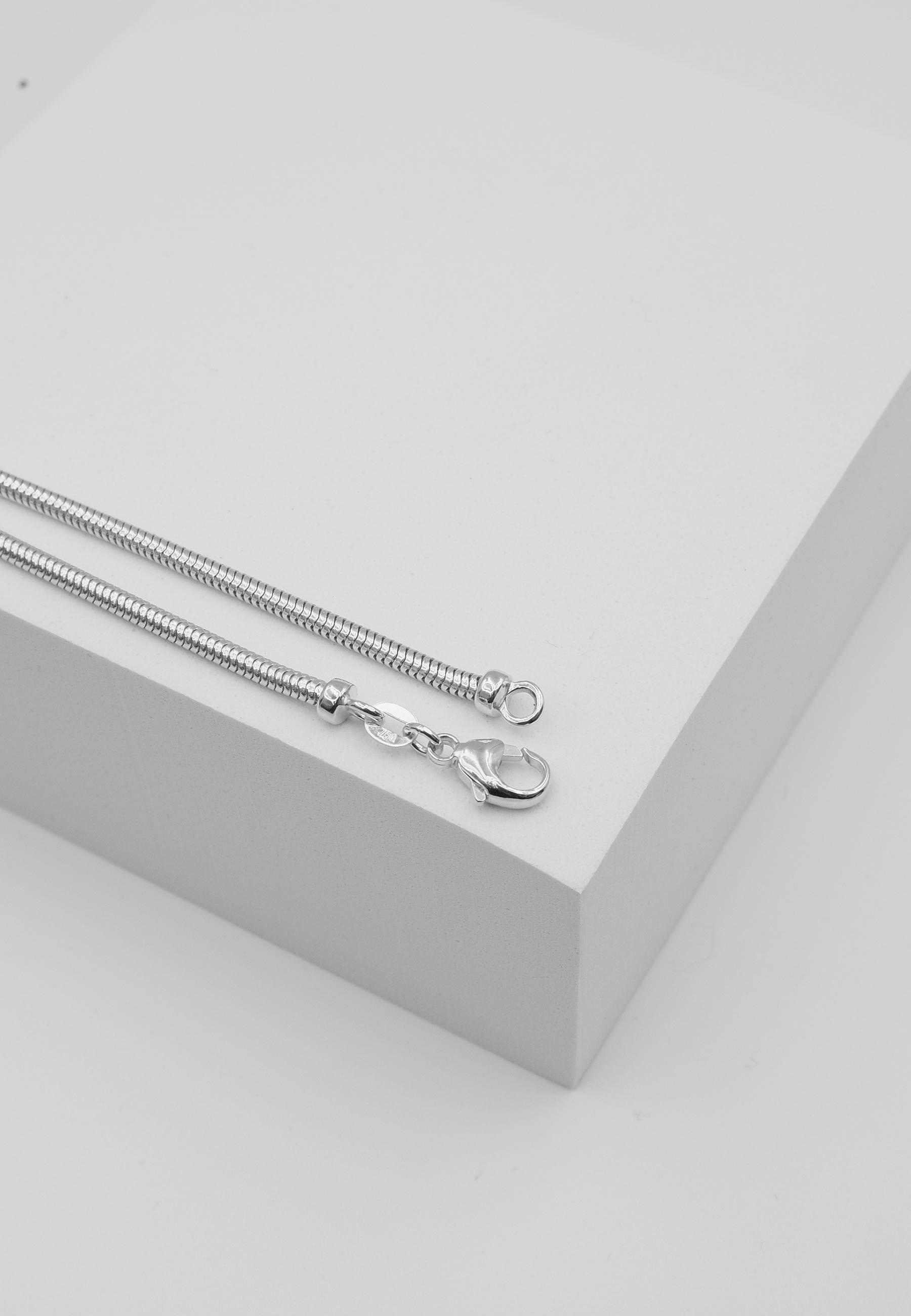 MUAU Schmuck  Collier Schlange Weissgold 750, 2.4mm, 45cm 