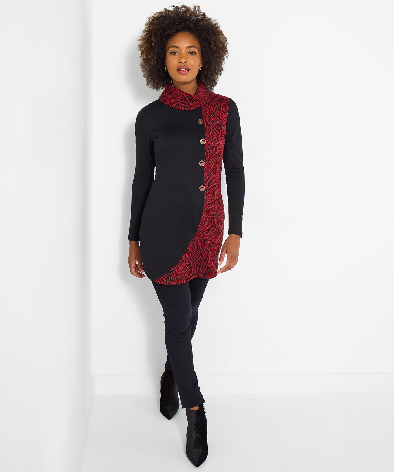 Joe Browns Tunica Jacquard Collo a Cascata  