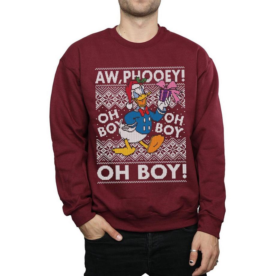 Disney Donald Duck Aw Phooey Christmas Sweatshirt  
