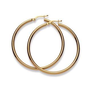 MUAU Schmuck  Creolen Gelbgold 750, 50mm 