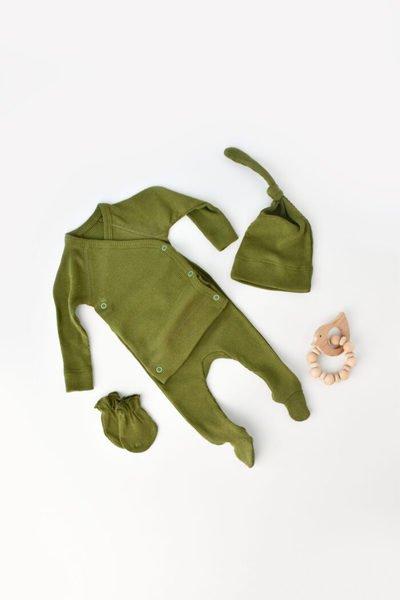 BabyCosy Organic  4 Pcs Set, Pantalon, T-shirt, Bonnet, Moufles 