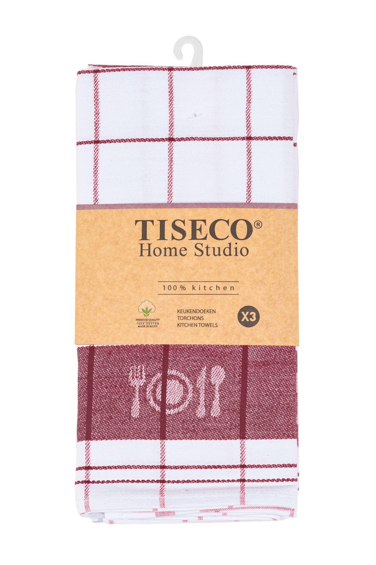 Tiseco Asciugapiatti in cotone FARAONE 3pcs  