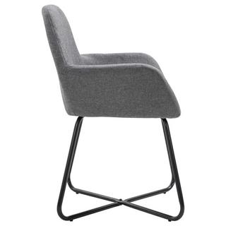 VidaXL Chaise de salle à manger tissu  