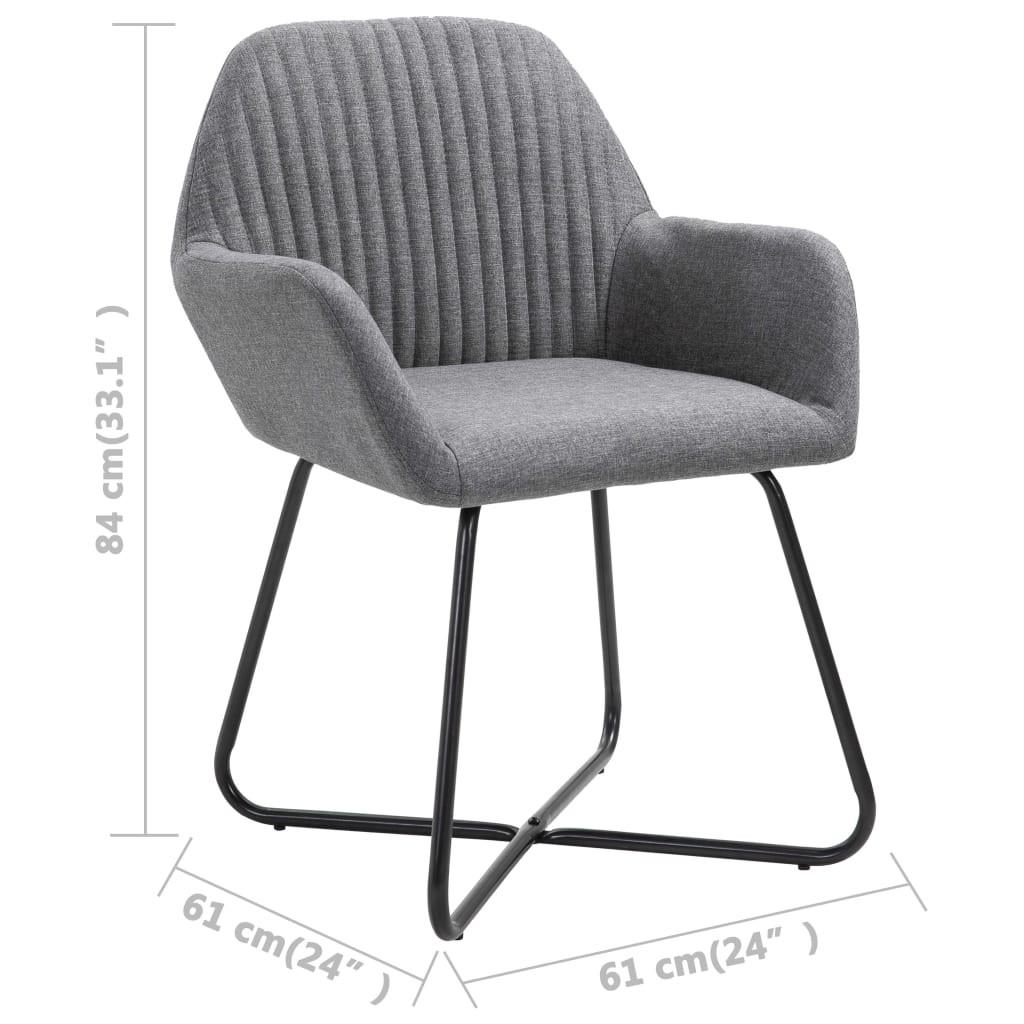 VidaXL Chaise de salle à manger tissu  