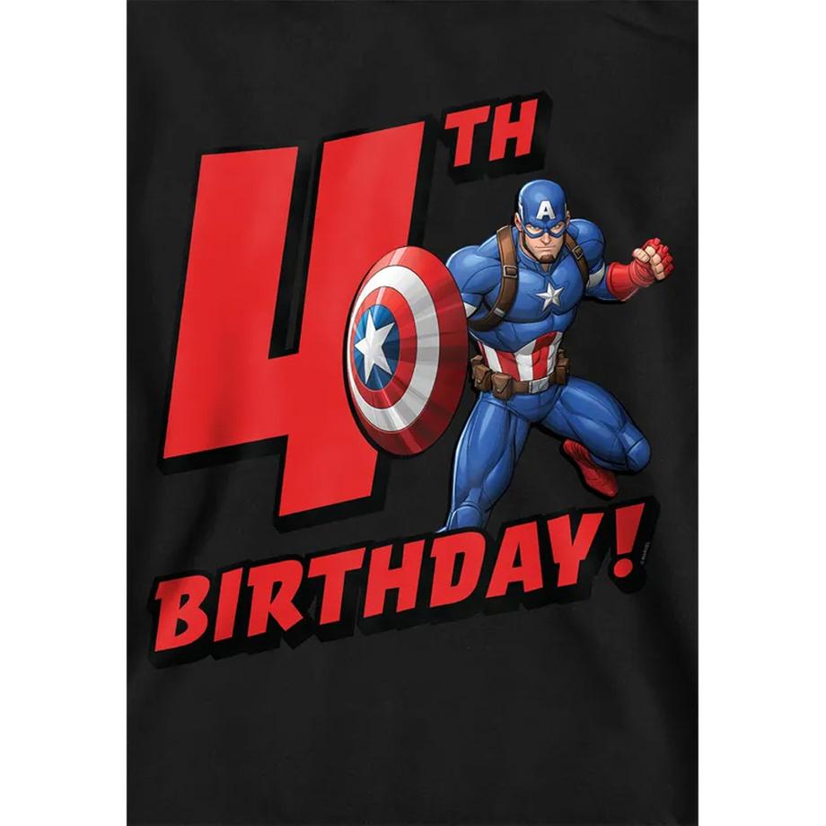 CAPTAIN AMERICA  Sweat À Capuche 4ème Anniversaire 