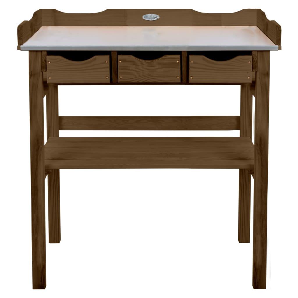 Esschert Design Table de plantation bois  