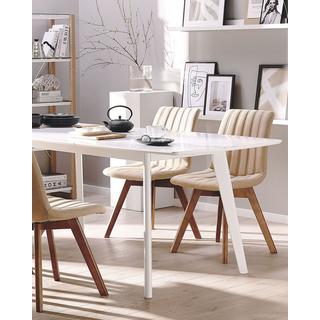 Beliani Esszimmerstuhl 2er Set aus Stoff Retro CALGARY  