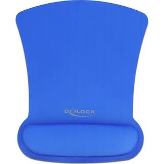 DeLock  MOUSE PAD ERGONOMICO CON POGGIAPOLSI BLU 255 X 207 MM 