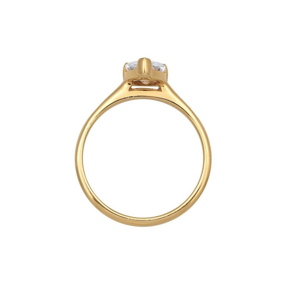 Elli  Bague Femmes Bague De Fiançailles Solitaire Goutte Avec Zirconia 