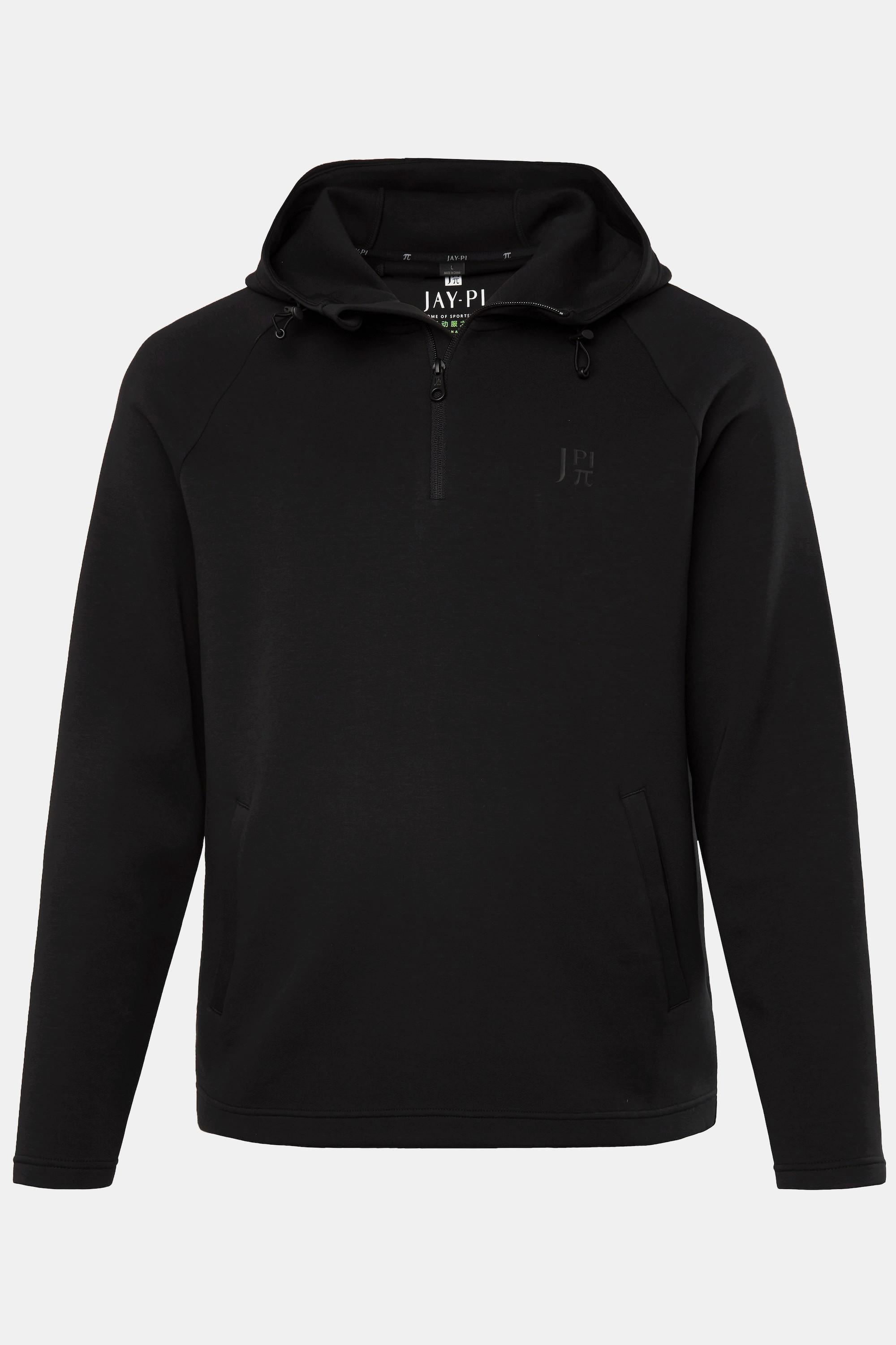 JP1880 JAY-PI Fitness Hoodie mit Zippkragen  