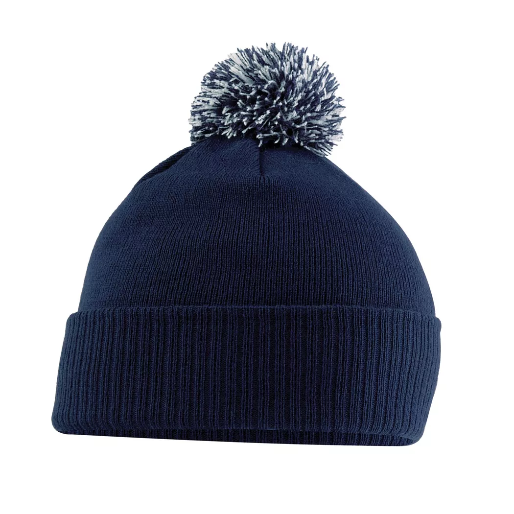 Beechfield - Snowstar Mütze, One Size, Navy