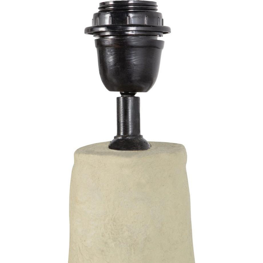 mutoni Pied de lampe Ios papier mâché nature  