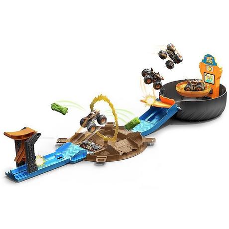 Hot Wheels  Monster Trucks Stunt-Reifen Spielset (1:64) 