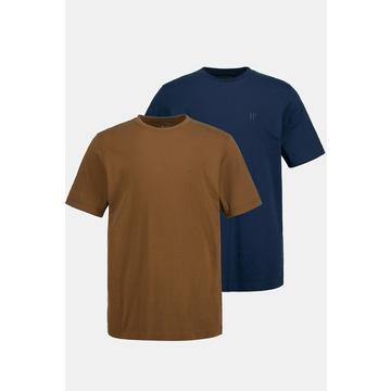 T-shirt basic in confezione doppia con scollo a girocollo, disponibili fino alla tg. 8XL