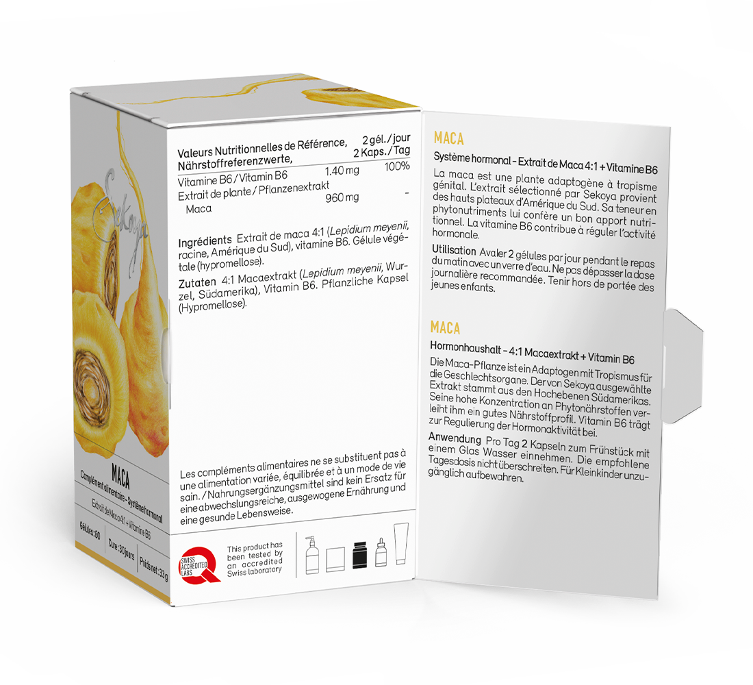Sekoya Swiss  Maca | Gegen Wechseljahresbeschwerden 