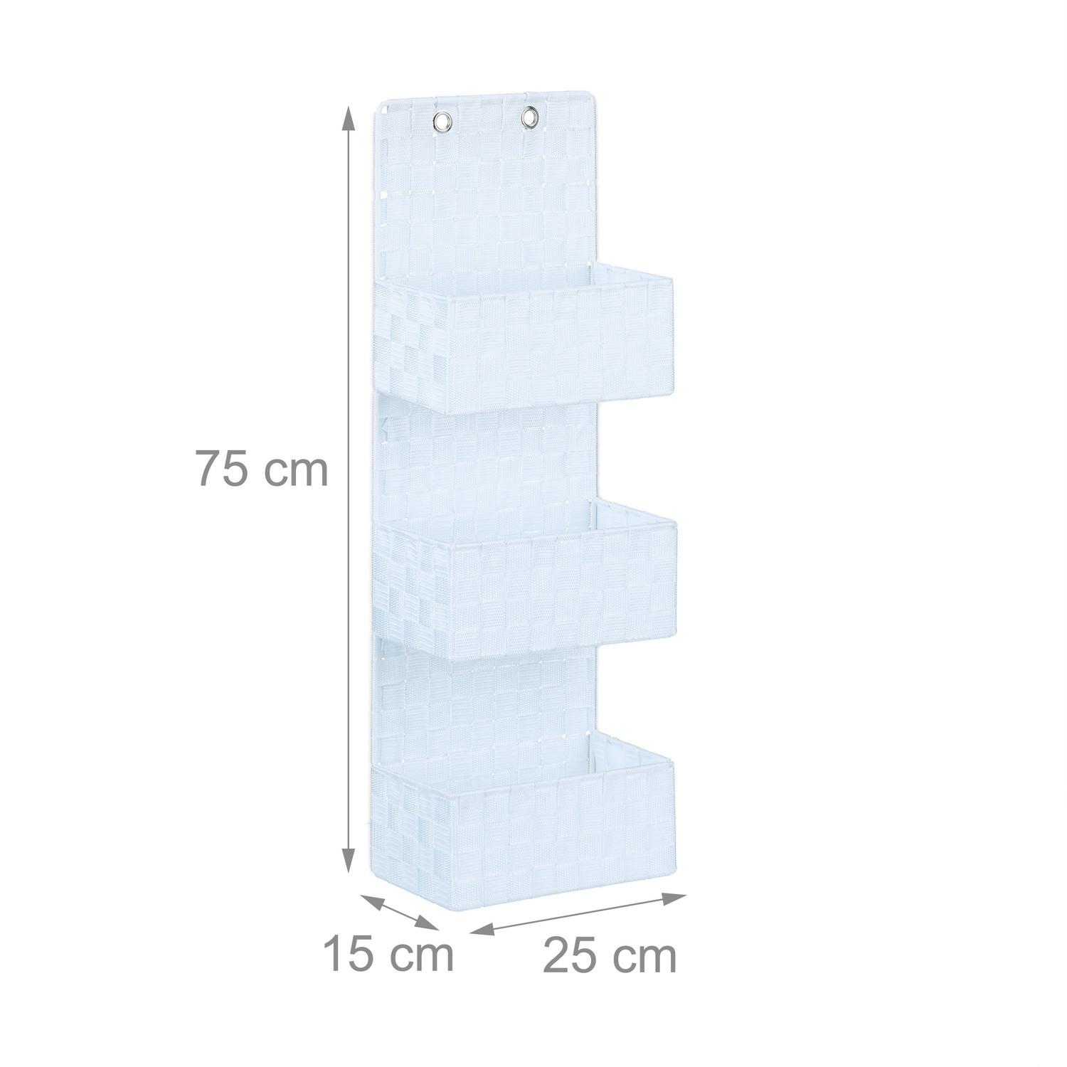 B2X Contenitore sospeso in tessuto con 3 cestini  