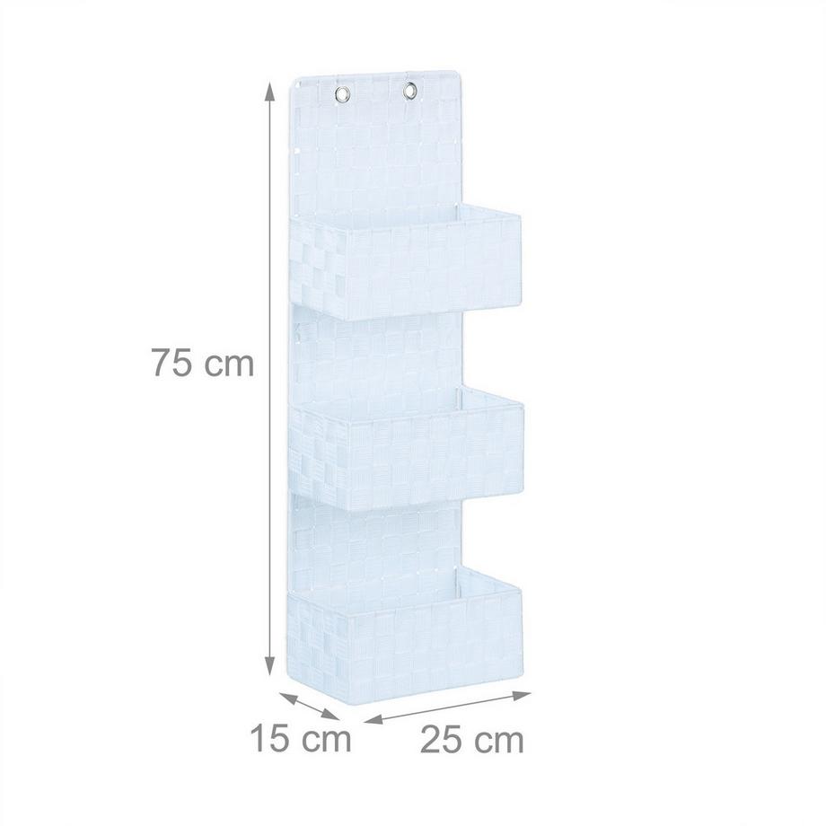B2X Contenitore sospeso in tessuto con 3 cestini  