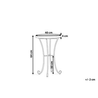 Beliani Beistelltisch aus Eisen Retro CAVINIA  