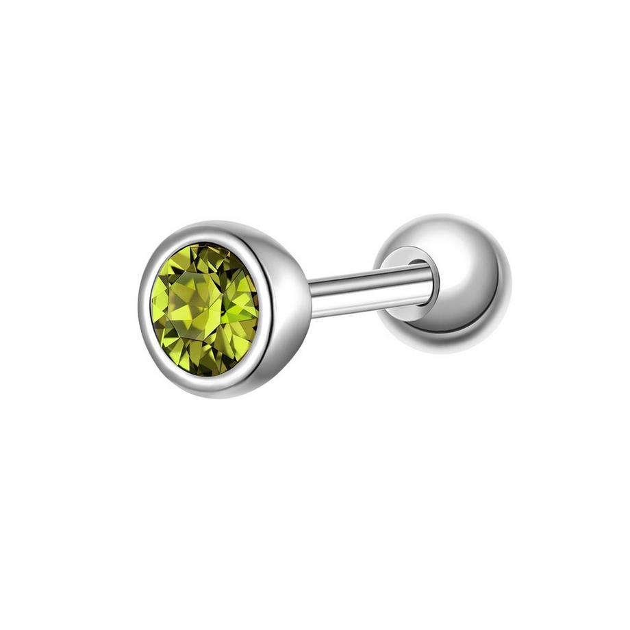 Piercing Geburtsstein Sterling Silber Zirkonia