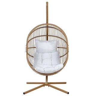 Beliani Fauteuil suspendu avec support en Polyrotin Boho ACRI  